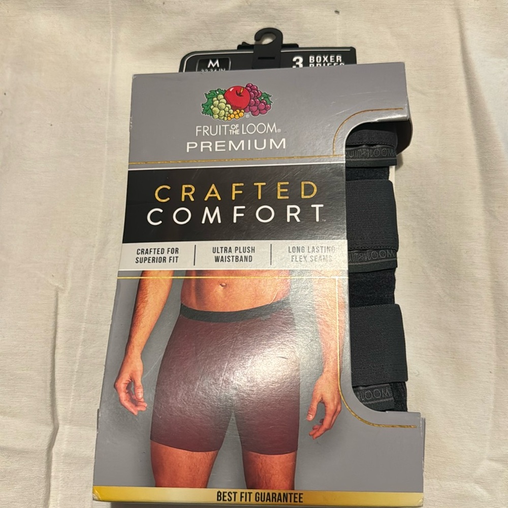 Fruit of the loom men boxer briefs 3 medium
